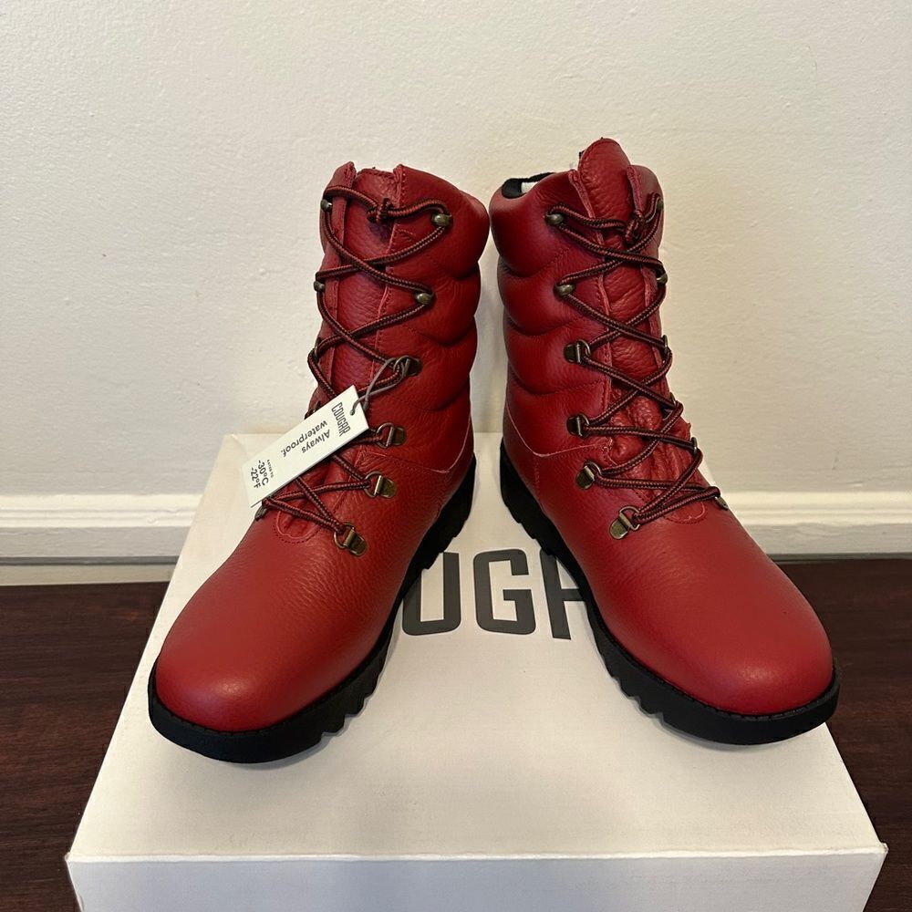 Cougar Women’s arctic boot leather waterproof fleece lining TRP sole Sz 8 NIB - Picture 6 of 13